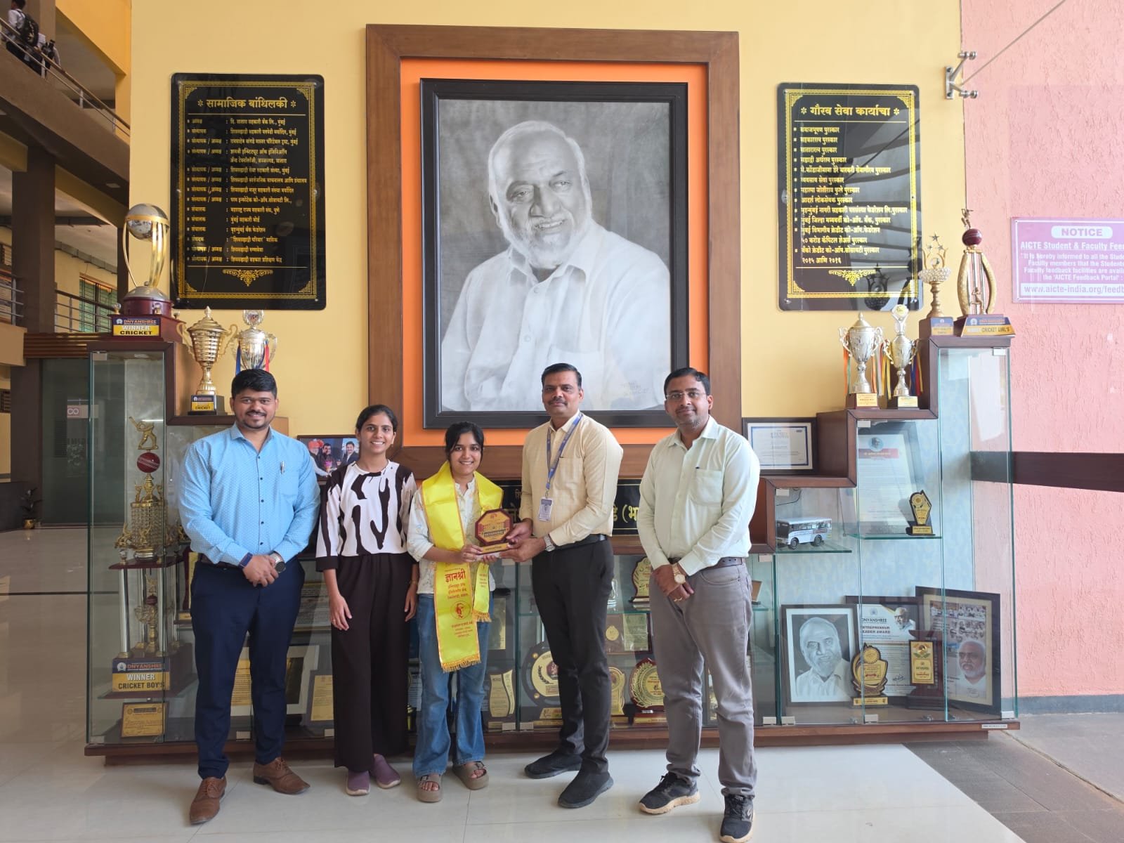 Business meeting at Dnyanshree College